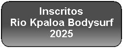 Retângulo Arredondado: Inscritos
Rio Kpaloa Bodysurf 2025